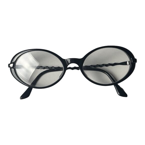 Yves Saint Laurent Eyeglasses 5085 Y505 Black/Gunmetal Oval Frame 53[]18 135 - Picture 1 of 8